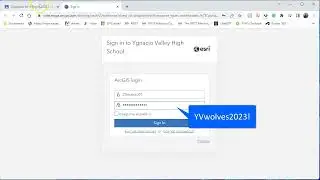 ArcGIS Log In First Time