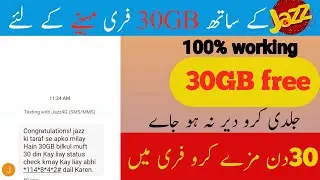 Super Offer Free Jazz Network 30 GB 2021 || Jazz Super Offer 80 GB