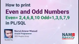 How to print even numbers and odd numbers by PL/SQL