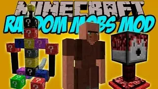 RANDOM MOBS MOD - Crazy WTF Creatures!!! - Minecraft 1.7.10 Mod Review