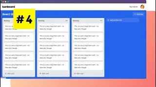 Building the boards list - Trello Kanban 04