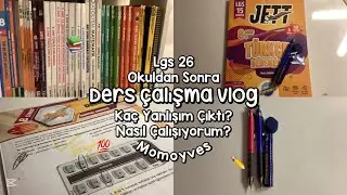 Okuldan Sonra Ders Çalışma Vlog 