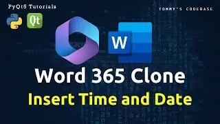 Microsoft Word 365 clone: Insert Time and Date