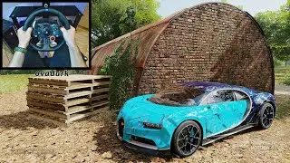 Rebuilding A Bugatti Chiron - Forza Horizon 4 (Steering Wheel + Shifter) Logitech G29 Gameplay 4K
