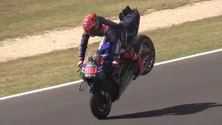 MotoGP Misano 2024 Day 2- Bastianini Huge Engine Fail, Practice Starts, Stoppies and More