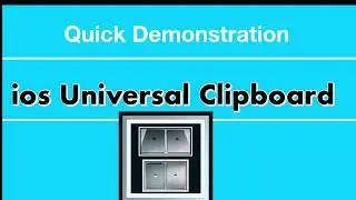 Using ios Universal Clipboard