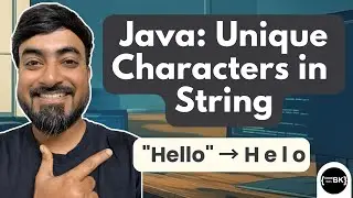 Java program to print unique characters in a String