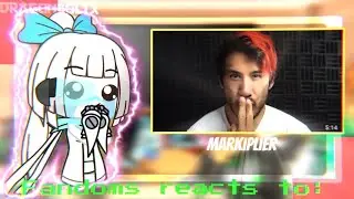 Fandoms reacts to: Markiplier • world's quietest let's play - Gacha Club reacts. 🤫 