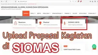 Cara Upload Proposal Kegiatan | SIOMAS UWHS