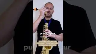 How to place your crook or neck into the saxophone - beginners sax course 🎷👌🏻