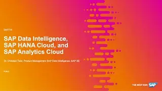 SAP Data Intelligence, SAP HANA Cloud, and SAP Analytics Cloud | SAP TechEd in 2020