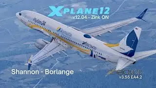 Shannon (EINN) - Borlange (ESSD) - ActiveSky XP12 | X-Plane 12 | ZiboMod