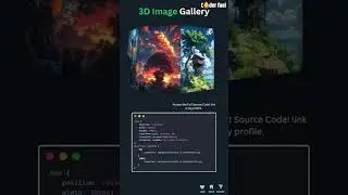 How to 3D Image Gallery using html css & JavaScript 3DWebDesign 