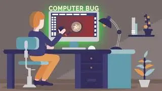 Computer Scanning, Monitoring, Updating, Looping Animation - Mal1 Media