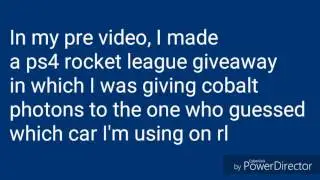 Rocket League PS4 giveaway #4! (Painted Photons)