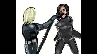female rubber suit inflation