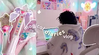 Watching the magical dog show & crying 🌷🐶 precure wand unboxing, journaling my worries, watch party!
