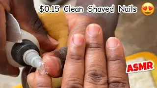 $0.15 Clean Shaved Local Street Pedicure by a Street Nail Barber | Nail cutting