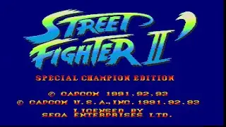 Street Fighter 2 Special Champion Edition Intro Sega Genesis