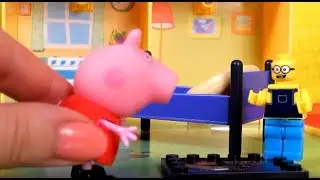 Świnka Peppa & Mega Bloks Minionki | Naprawa Łóżka | Bajki Dla Dzieci