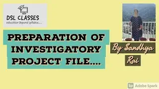 Presentation & Preparation of  investigatory project file