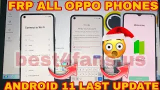 All Oppo Phones FRP UNLOCK or GOOGLE ACCOUNT BYPASS Android 11 Last UPDATE OPPO a53s 2022