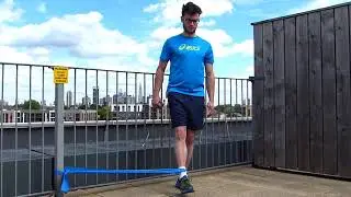 Hip Strengthening with an Elastic Band - Hip Adduction!