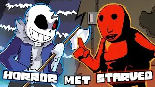 If STARVED EGGMAN Met HORROR SANS (FNF Animation as UNDERTALE) Sonic.EXE 3.0 Prey