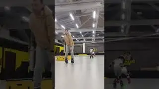 Тренировка на ролика с дочкой