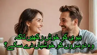 Apani bevi ko khush rakhen taakah wah dosaron ko khushiyan de sake
