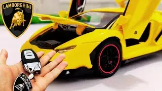 Lamborghini Centenario Lp 770-4  die-cast Model Car Unboxing Scale 1:24 pull back series