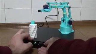 Arduino Robotic arm with crab - 3D printed - with 