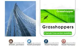 GRASSHOPPER TUTORIAL: how to model cross-section tower modeling with grasshopper plugin in rhino!