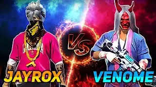 Jayrox Gaming Vs Venom FF  1v1 Custom Room | Free Fire 1v1 Room Match | ONLY RED NUMBERS