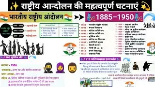 ।भारतीय राष्ट्रीय आन्दोलन महत्वपूर्ण घटनाएं।#gk #upsc #khan_sir #viral #shortvideo #gs #gkgs #shorts