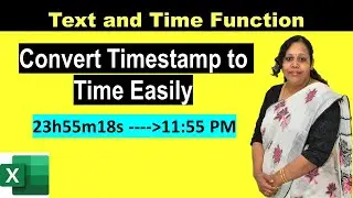 Convert Timestamp to time easily