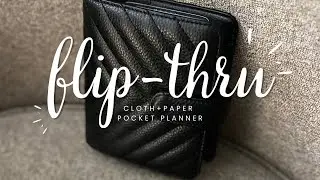 CLOTH + PAPER POCKET REVIEW & SET-UP // and flip through