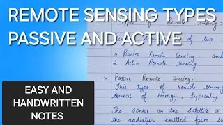 Types of Remote Sensing: Active and Passive Explained | Modern Techniques in Wildlife Series