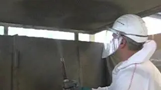 ВЕРИ Ремонтный состав Nafufill KM250 мокрый набрызг над головой. STROY.PT