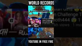 FREE FIRE YOUTUBER WORLD RECORD😯😯😯 #booyah #freefiremax #djalokgiveaway