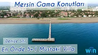 WİN GAYRİMENKUL'DEN GAMA KONUTLARIN'DA DENİZE SIFIR YAPILI MÜSTAKİL SATILIK 5+1 VİLLA