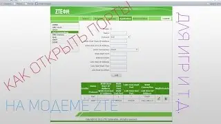 Как открыть порты на роутере ZTE | для любых игр