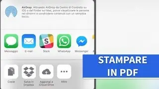 Come stampare i contenuti in PDF direttamente da iOS