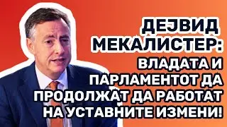 Дејвид Мекалистер: Владата и Парламентот да продолжат да работат на уставните измени