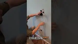 How to hide TV wires behind the wall 