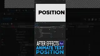 After Effects: How to animate text position