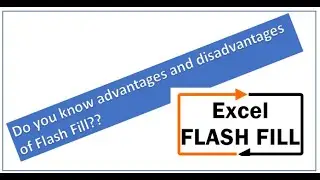 Flash Fill, Goto, Goto Special and Find concepts in Excel.