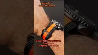 Lum-Tec Solar Marine 4 Orange and Black Solar Powered Watch