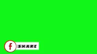 Red facebook green screen | Like | Share | Comment