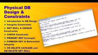 Oracle constraints